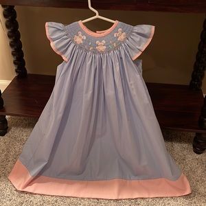 EUC Brand: Classic Whimsy Size: 4T Smocked Easter Bunny w/eggs.